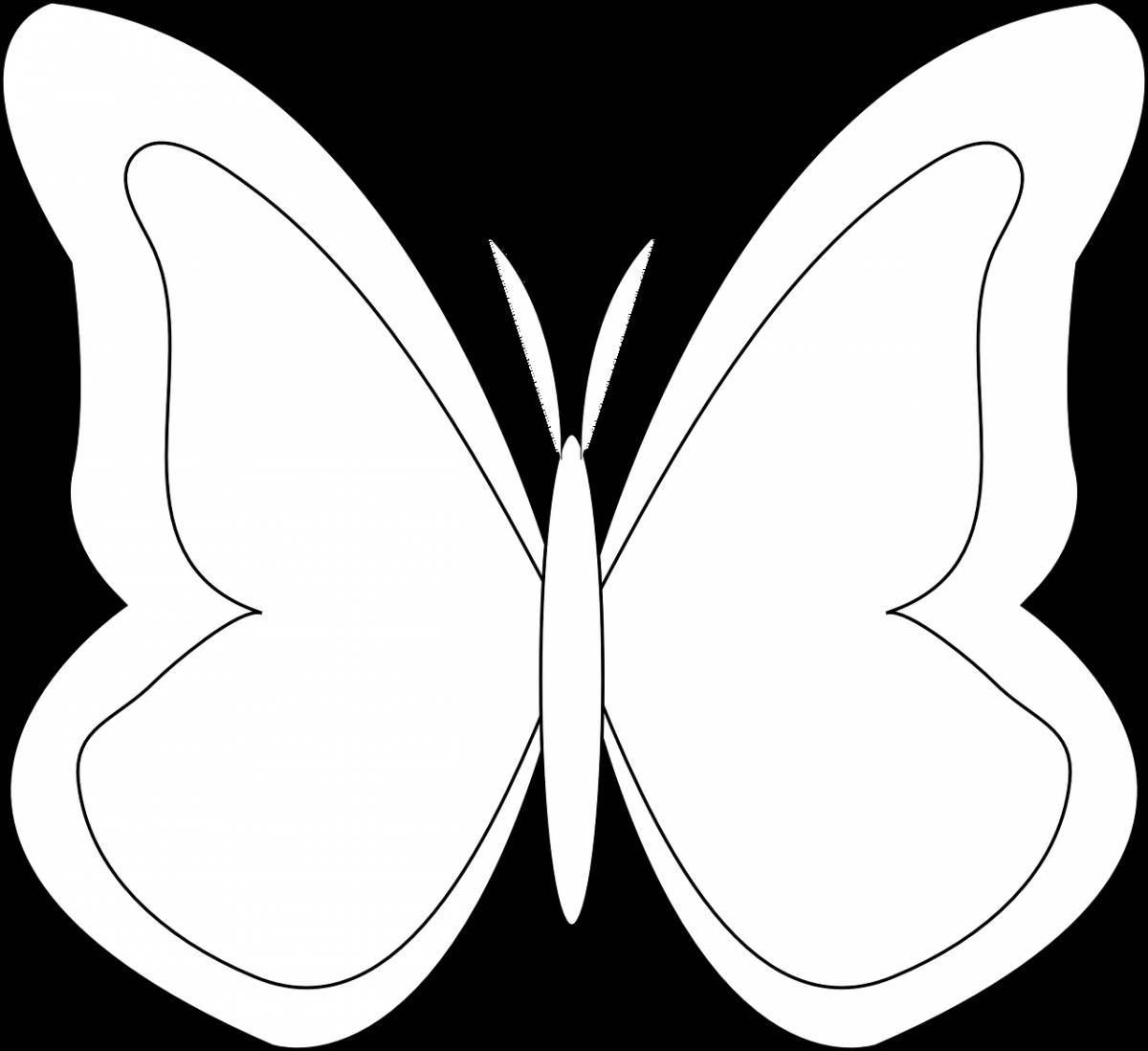 Шаблон бабочка #35