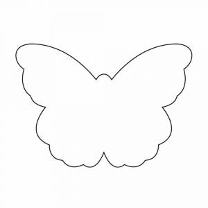 Раскраска шаблон бабочка #29 #177595