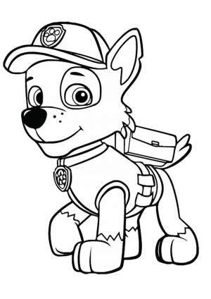Раскраска щенячий патруль для детей 3 4 лет #12 #179431