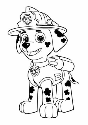 Раскраска щенячий патруль для детей 3 4 лет #18 #179437