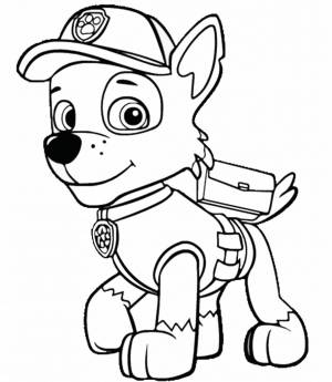Раскраска щенячий патруль для детей 6 7 лет #10 #179468