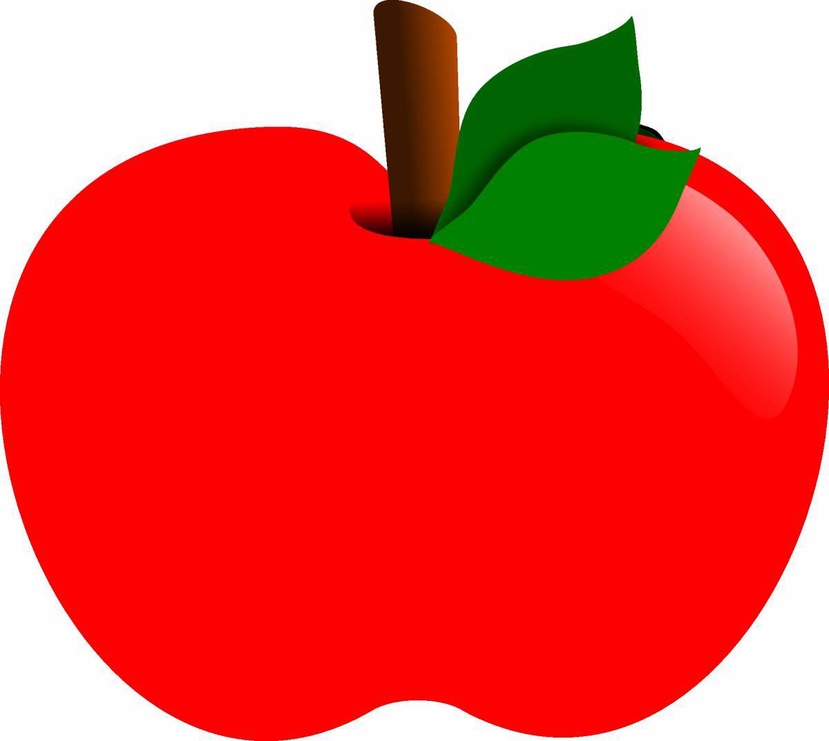 Картинка яблоко раскраска - 77 фото
