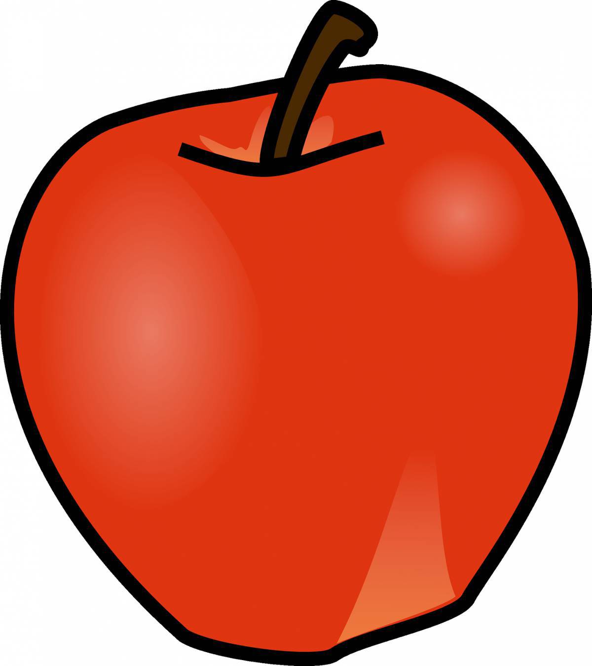 Яблоко картинка для детей #5