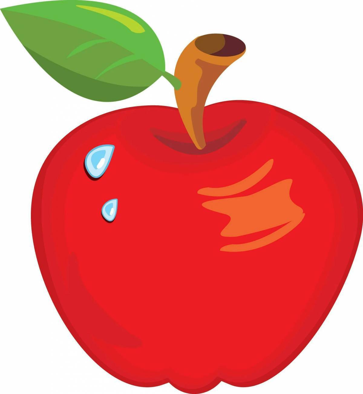 Яблоко картинка для детей #8