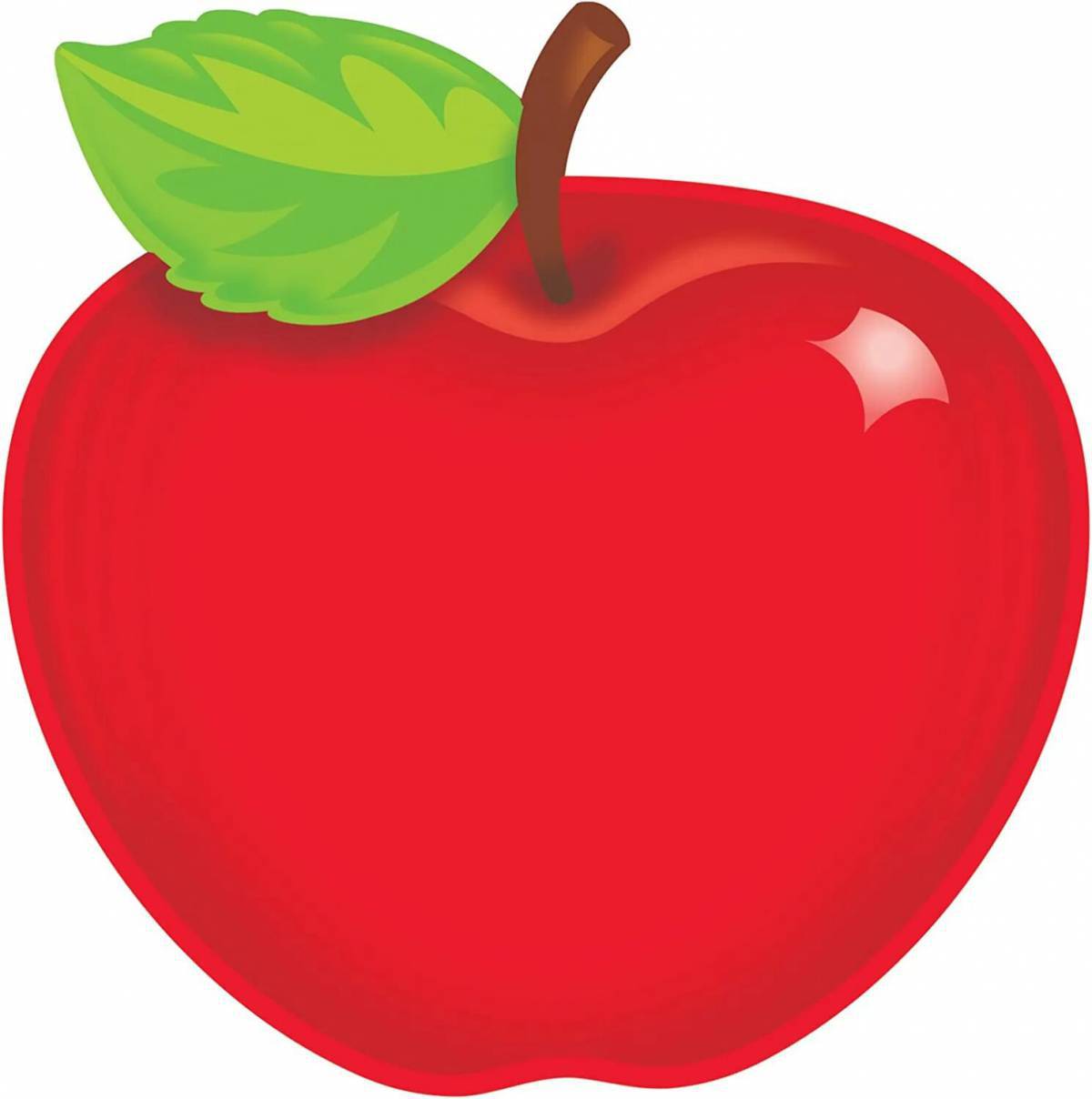 Яблоко картинка для детей #9