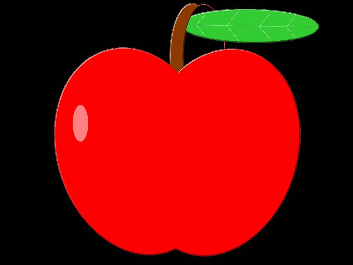 Яблоко картинка для детей #24