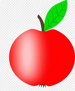 Раскраска яблоко для детей 2 3 лет #4 #181790