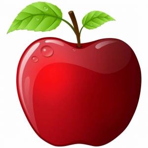 Раскраска яблоко для детей 2 3 лет #22 #181808
