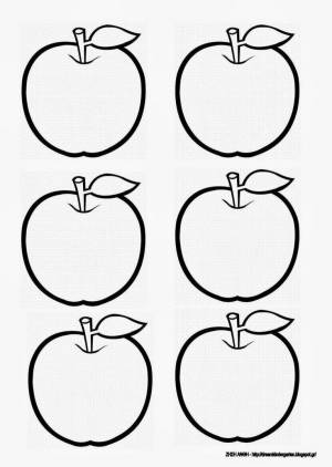 Раскраска яблоко для детей 3 4 лет #25 #181838