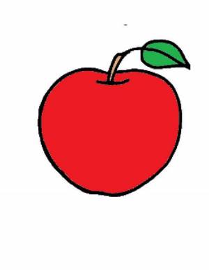 Раскраска яблоко для детей 3 4 лет #26 #181839