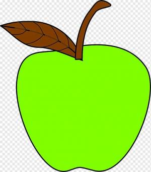 Раскраска яблоко для детей 3 4 лет #32 #181845