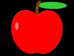 Раскраска яблоко картинка для детей #24 #181912