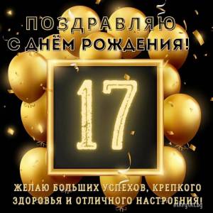 Раскраска 17 лет #17 #183979