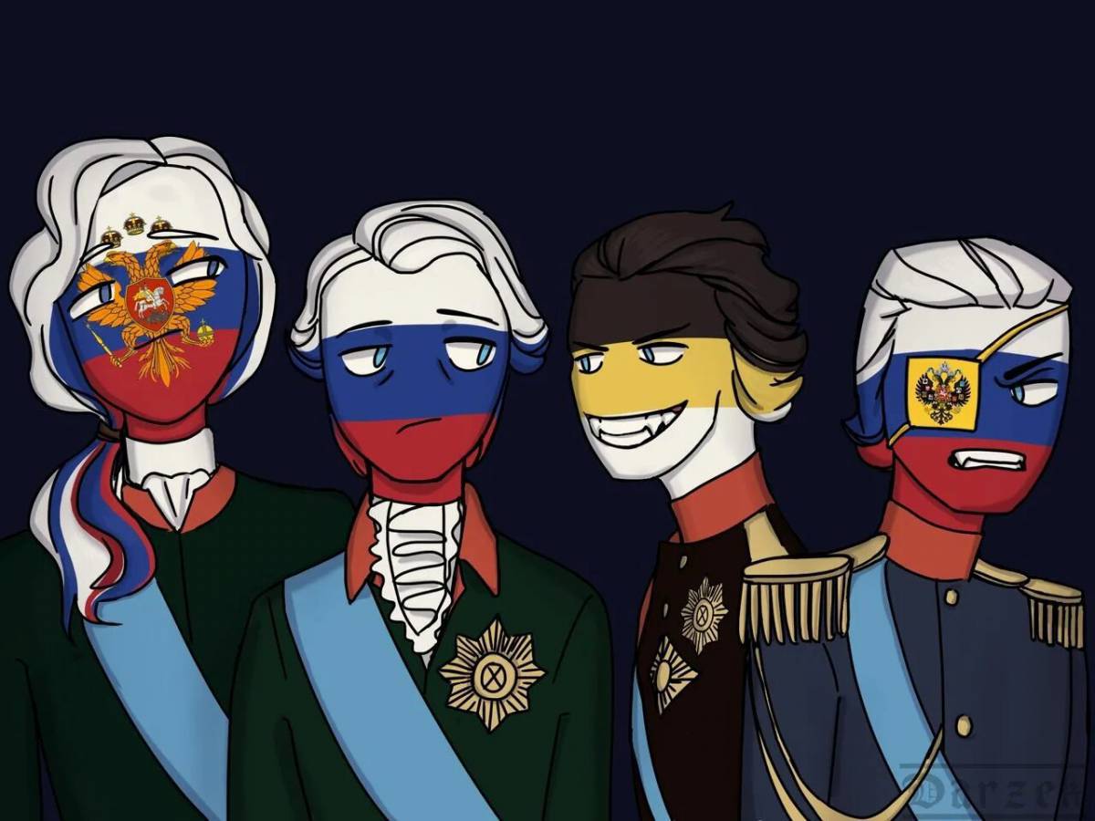 Картинки россии countryhumans