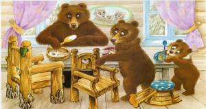 Раскраска 3 медведя #1 #185393