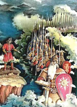 Раскраска 33 богатыря из сказки о царе салтане #9 #185590