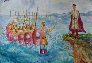 Раскраска 33 богатыря из сказки о царе салтане #24 #185605