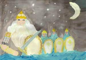 Раскраска 33 богатыря из сказки о царе салтане #38 #185619