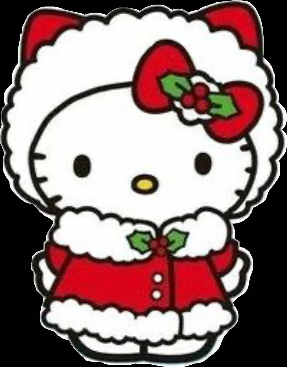 Новогодняя hello kitty