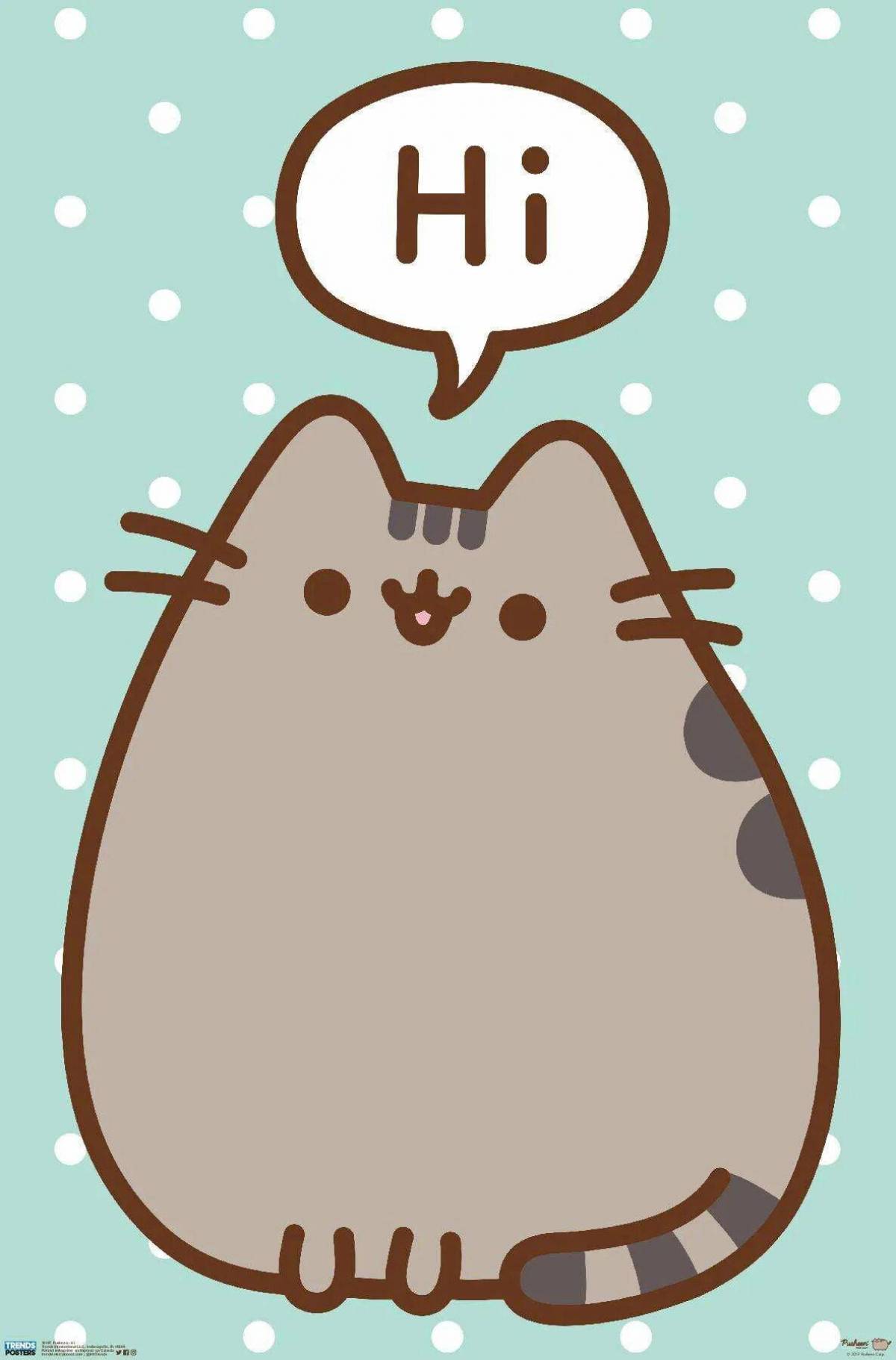 Пушн. Пушин Кэт. Кот Pusheen. Картинки с Пушином.