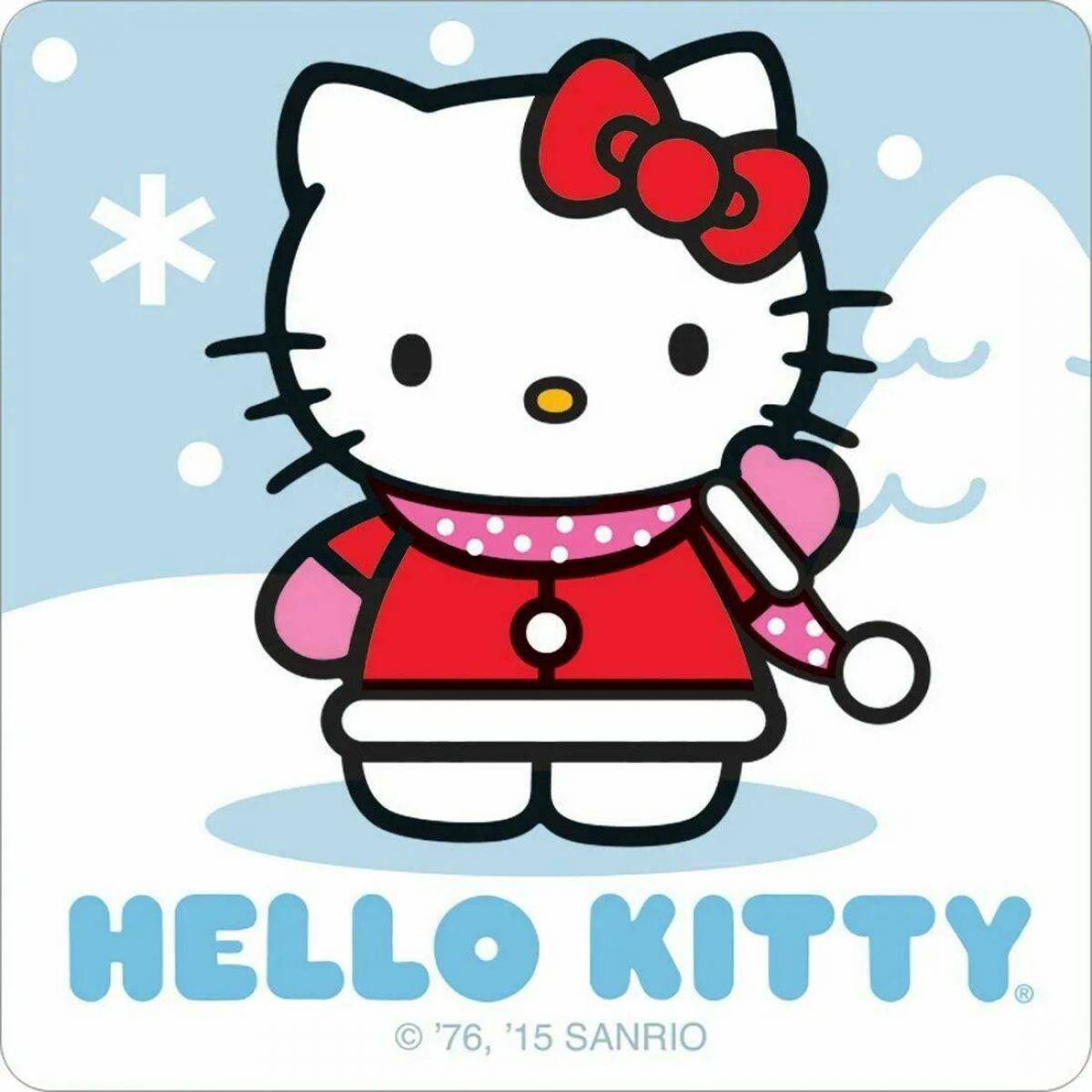 Hello kitty новогодняя #18