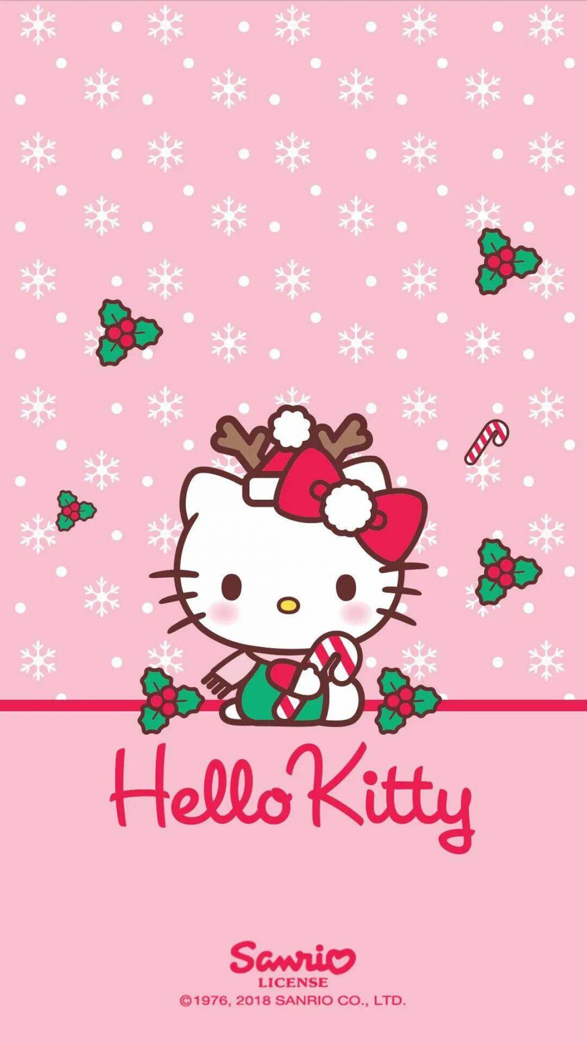 Hello kitty новогодняя #29