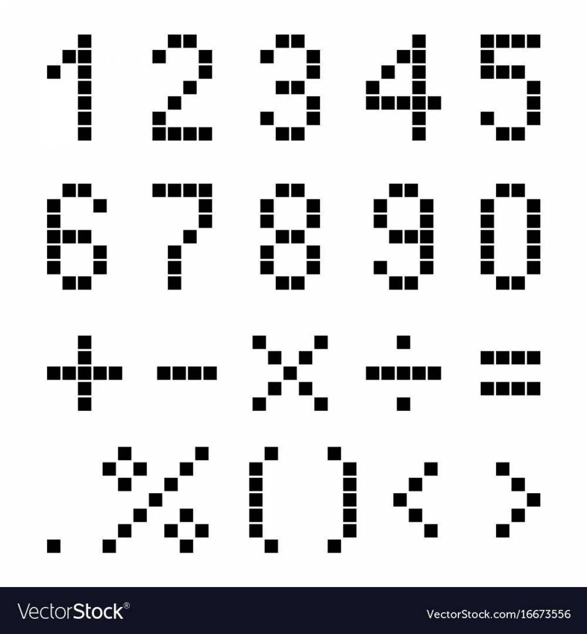 Pixel art по цифрам #12