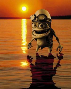 Раскраска crazy frog #15 #188146