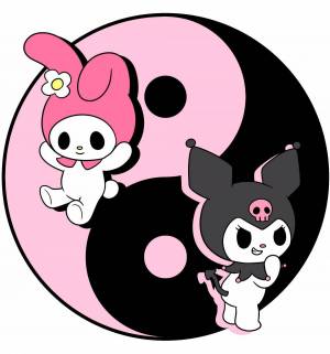 Раскраска hello kitty kuromi #7 #189401