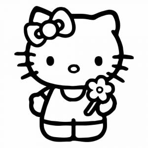 Раскраска hello kitty для девочек #1 #189423