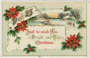 Раскраска merry christmas открытка #29 #190924