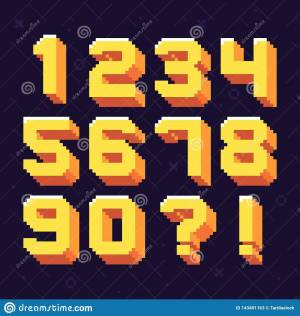 Раскраска pixel art по цифрам #14 #191371