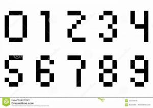 Раскраска pixel art по цифрам #21 #191378