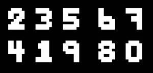 Раскраска pixel art по цифрам злом #23 #191412