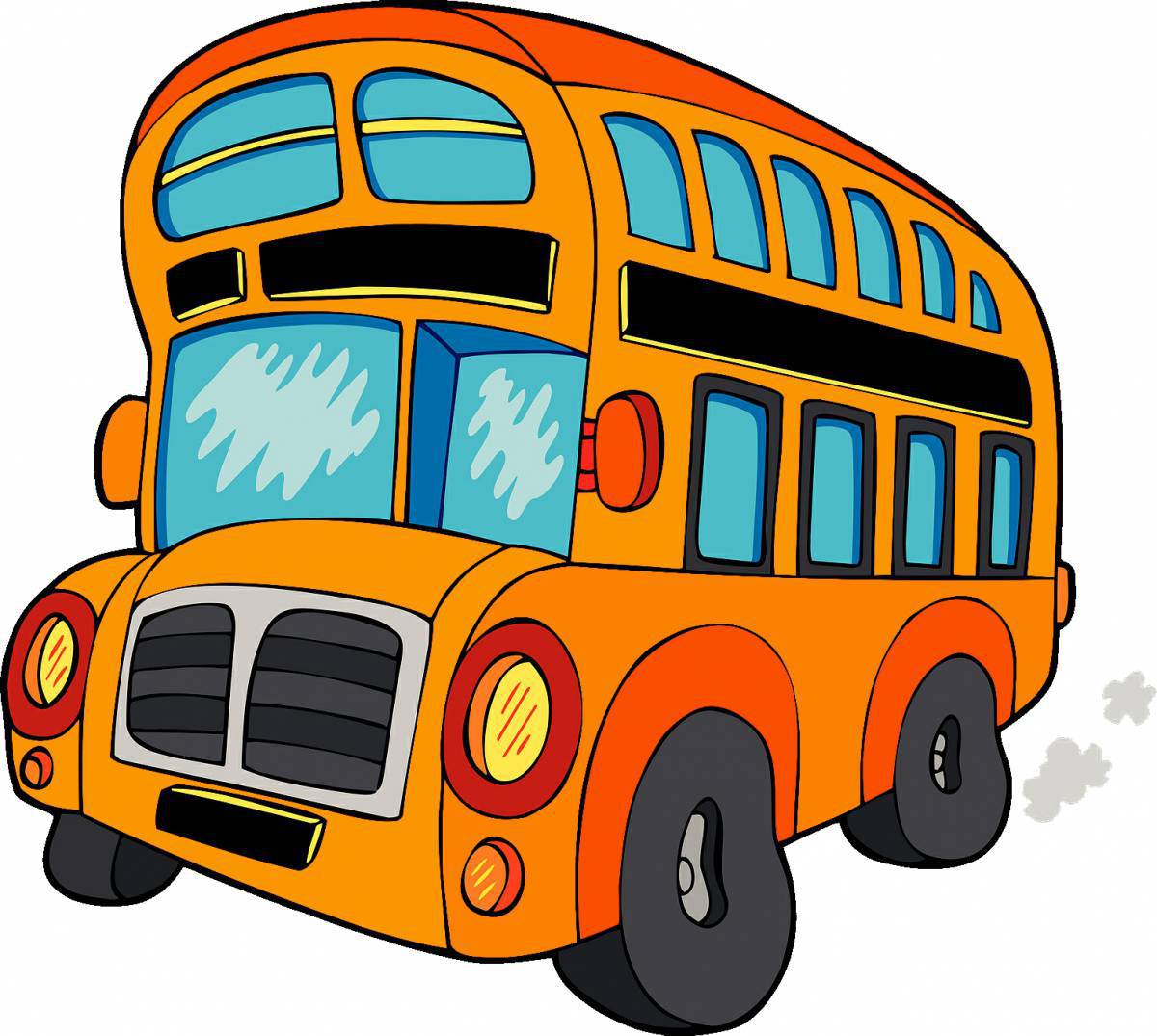 Автобус, разноцветный для детского сада и ДОУ | купить по выгодной цене в ЭДУКИД