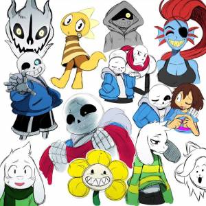 Раскраска undertale #20 #193163