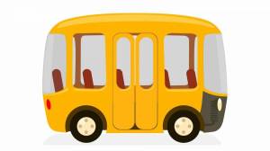 Раскраска автобус для детей 2 3 лет #38 #194590
