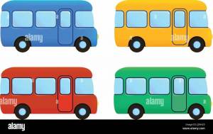 Раскраска автобус для детей 3 4 лет #3 #194594
