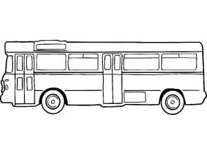 Раскраска автобуса для детей 5 лет #11 #194821