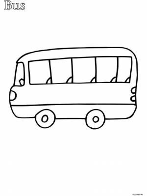 Раскраска автобуса для детей 5 лет #38 #194848