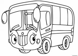 Раскраска автобусы для мальчиков #5 #194853