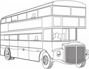 Раскраска автобусы для мальчиков #11 #194859