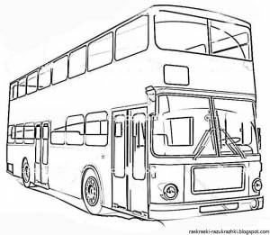 Раскраска автобусы для мальчиков #28 #194876