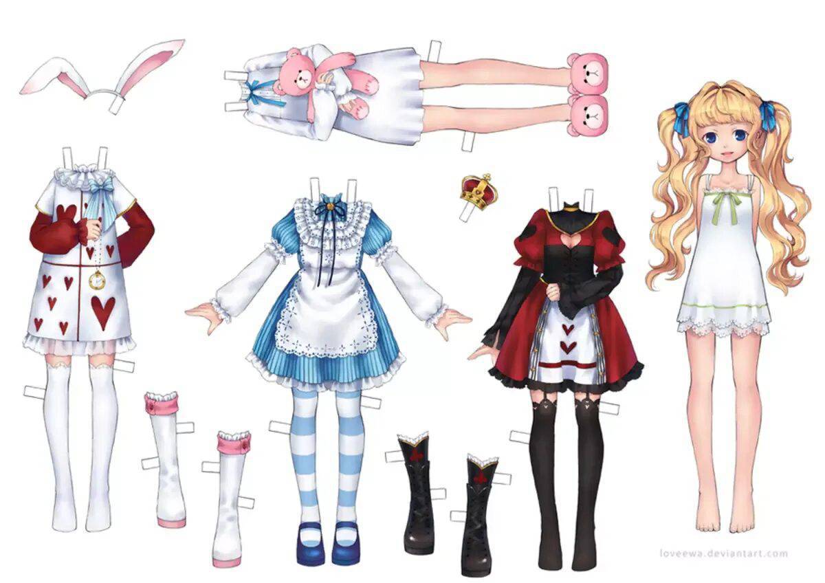 Платье Для Куклы Из Бумаги фото 7