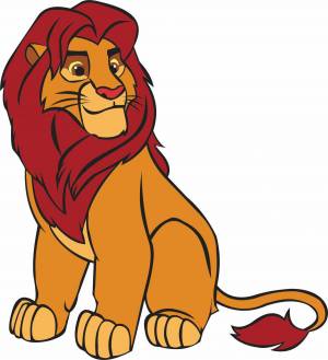 Раскраска лев для детей #14 #19542