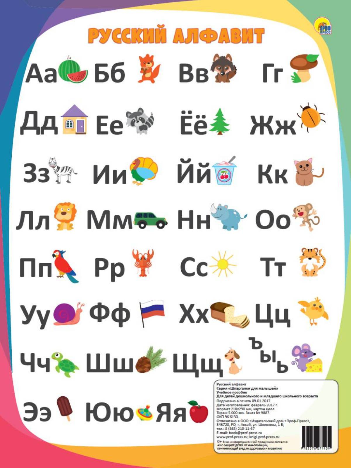 алфавит русский по порядку с номерами фото