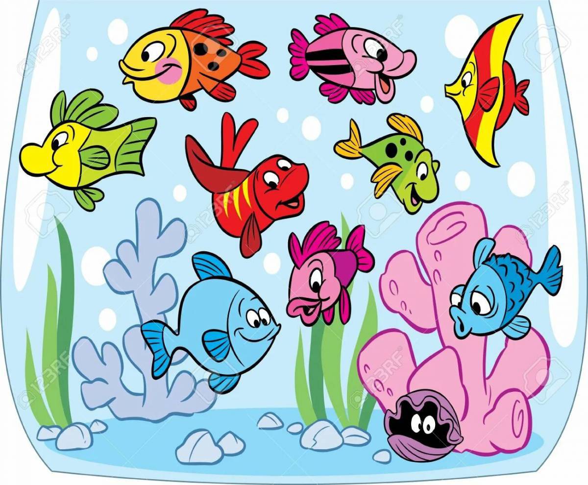 Аквариум для детей 3 4 лет с рыбками #18