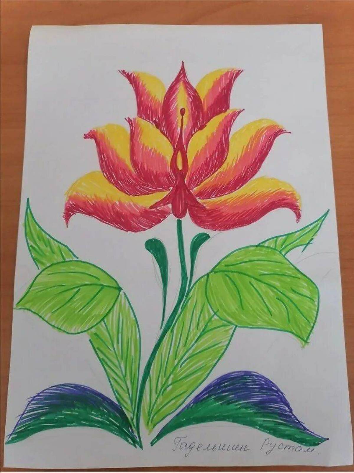 Аленький цветочек рисунок #15