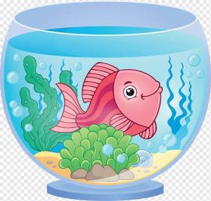 Раскраска аквариум для детей 3 4 лет с рыбками #17 #196529