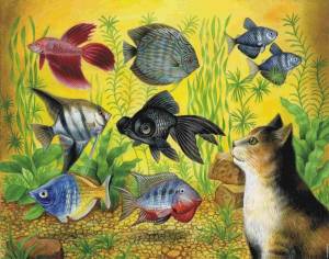 Раскраска аквариумные рыбки для детей #34 #196636